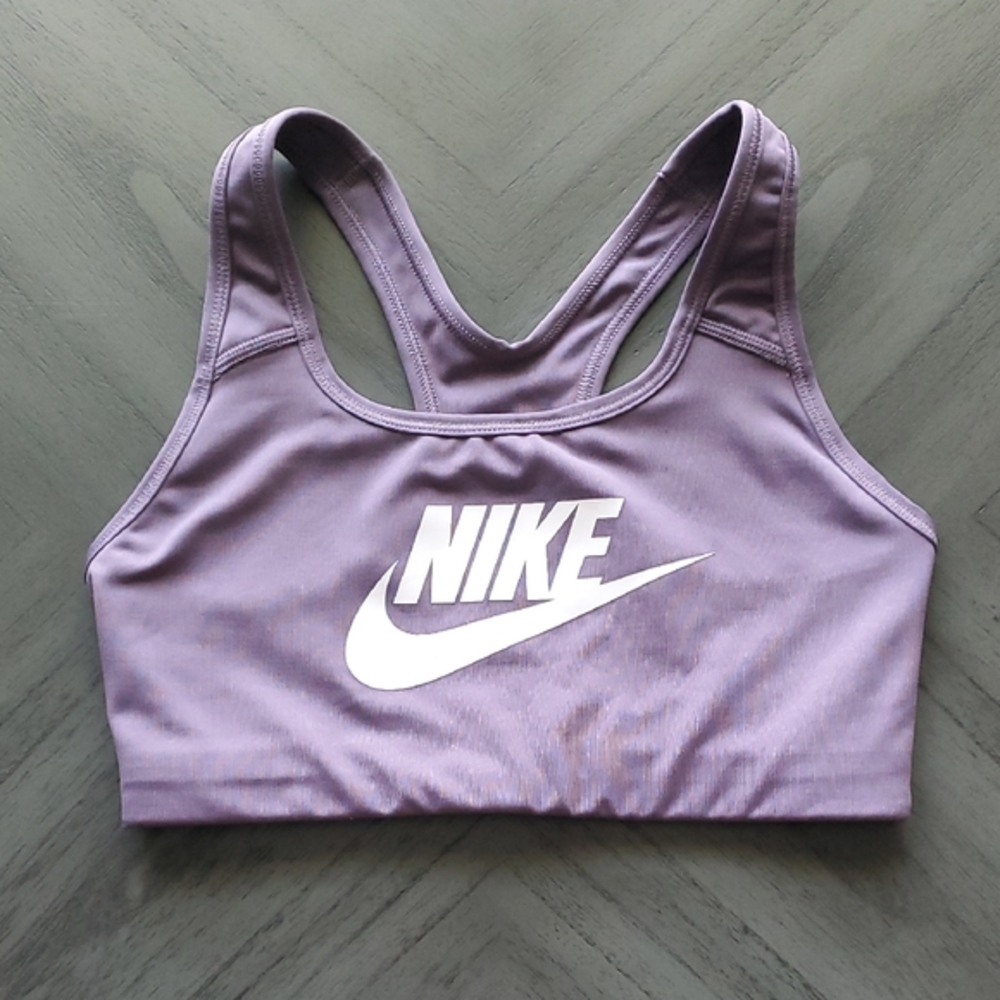 Nike Purple Racerback Sports Bra Moisture-Wicking